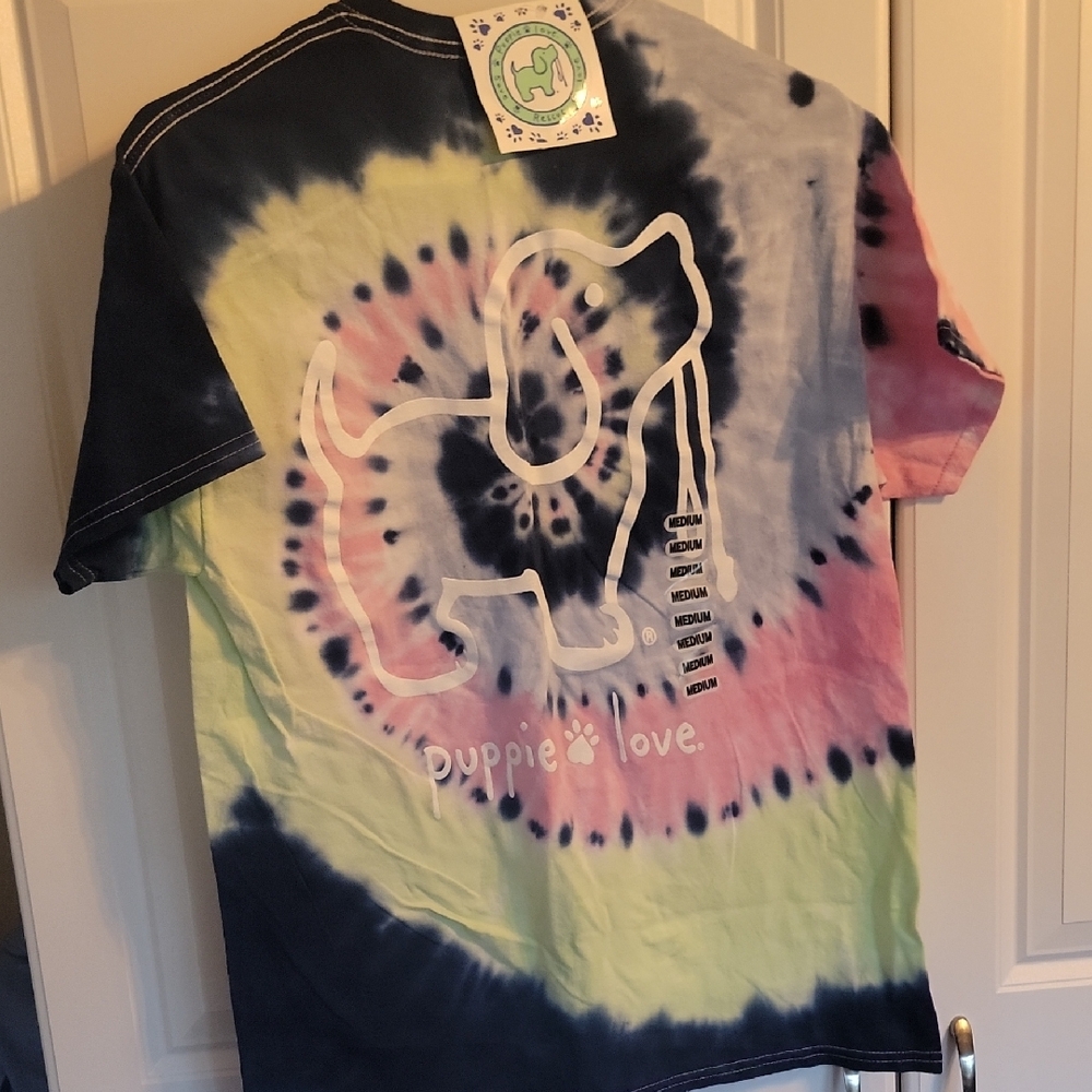 Colorful Tie-Dye Short Sleeve Tee - Picture 4 of 4